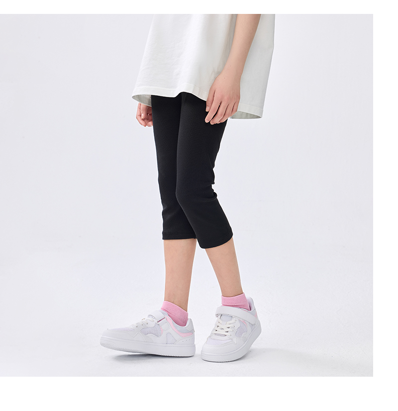 balabala Girl Leggings Children Pants 2025 Spring And Summer New Mid And Big Kids Five-Part Pants Dance And Casual · v5