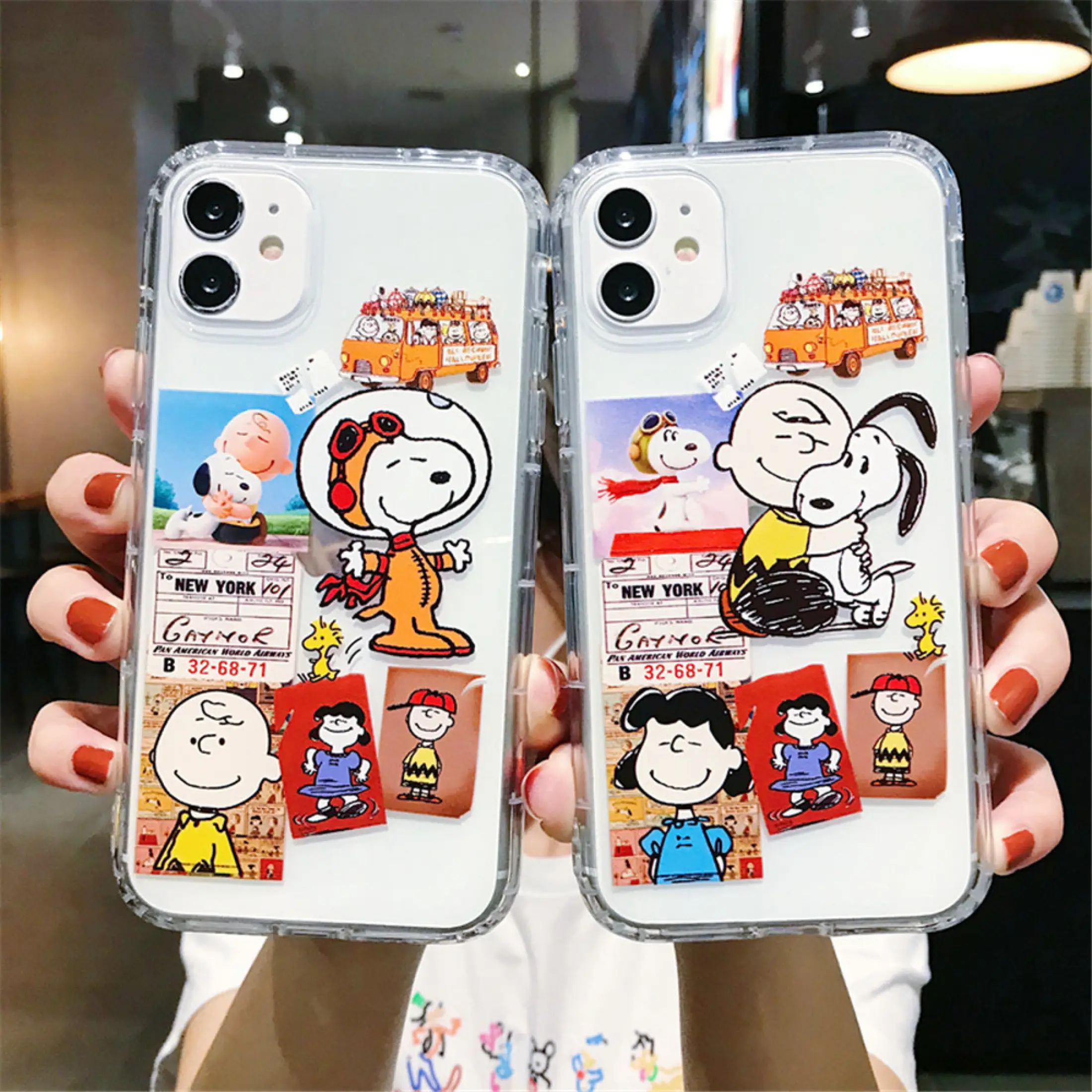 Japanese Cartoon Snoopy Transparent Mobile Phone Case For Iphone 11 Pro Xs Max Xr X Iphone 7 8 Iphone 7 Stamped Iphone Se Mobile Phone Case Lazada Ph