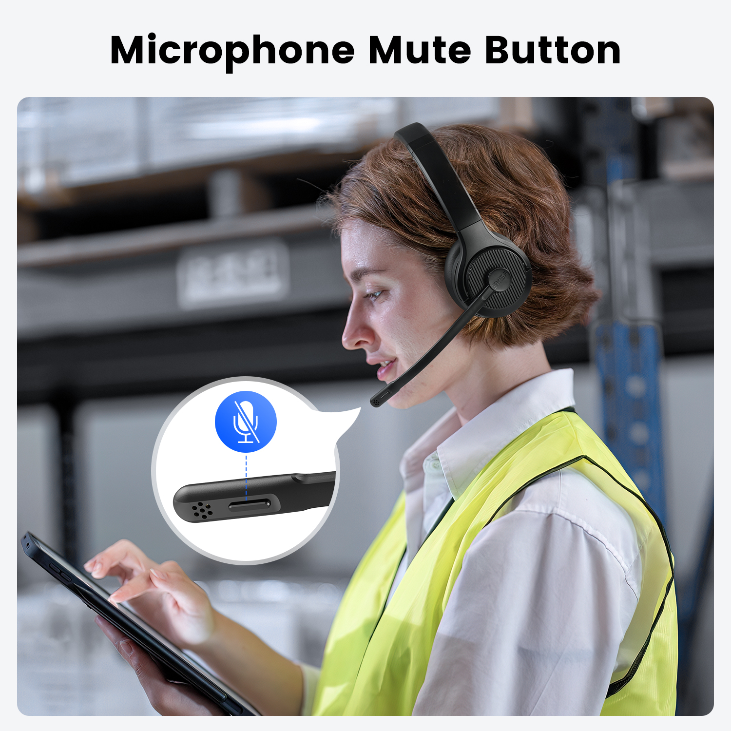 Casque sans fil bluetooth pour bureau avec micro antibruit_voghion.com