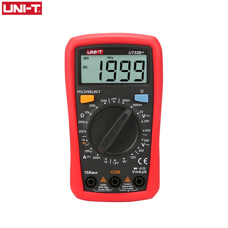 UNI-T UT33B+ Digital Multimeter Manual Range AC DC 200mV 600V Voltage