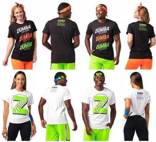 Quần áo tập thể dục mới zumba est. 2001 tee z3t00417
