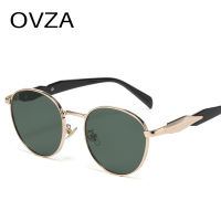 OVZA 2026 New Fashion Mens Sunglasses Classic Round Shades Glasses for Women UV400 and Blue Light Glasses S9064