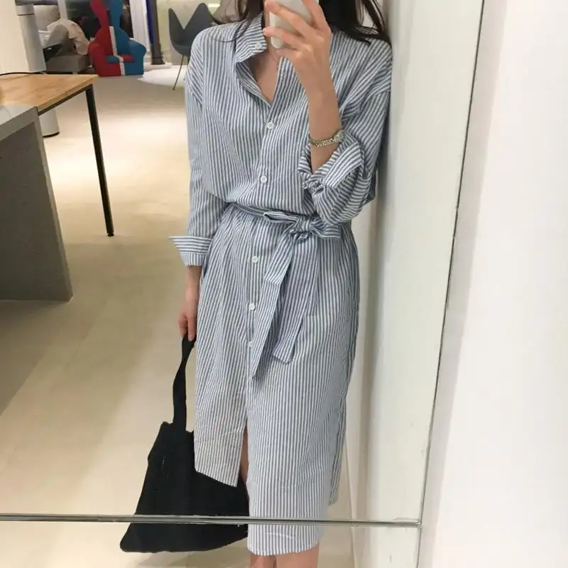 long shirt dress striped