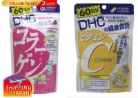 100% original  Dhc Collagen Tablet 60 days + Dhc Vitamin C 60 days made in japan original  ship from Japan