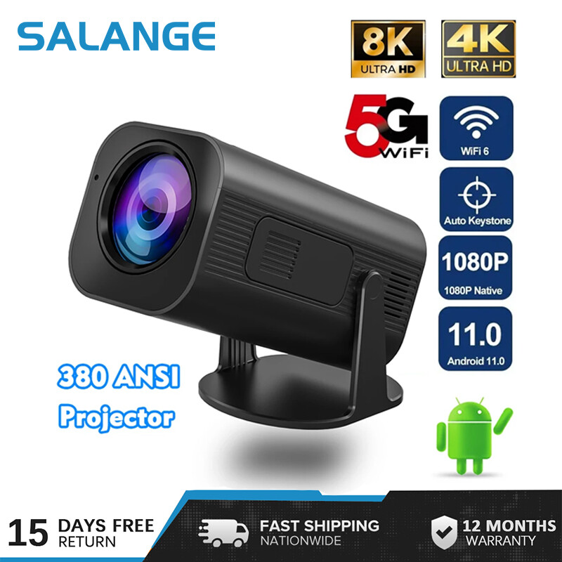 Salange P330 máy chiếu thông minh 1080P Android 11 Wifi bt5.0 giải mã 4K tự động Keystone rạp chiếu phim tại nhà máy chiếu ngoài trời Airplay iPhone