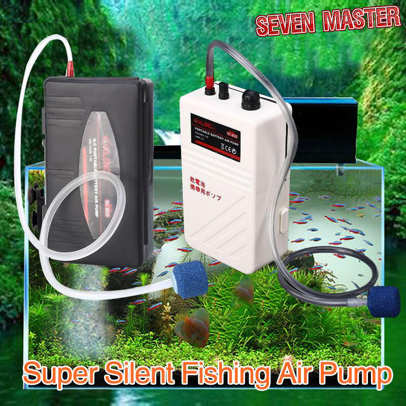 Seven master dc1.5v pin khô bơm oxy ống xả đơn máy oxy máy bơm không khí ngoài trời yên tĩnh cho bể cá bơm oxy