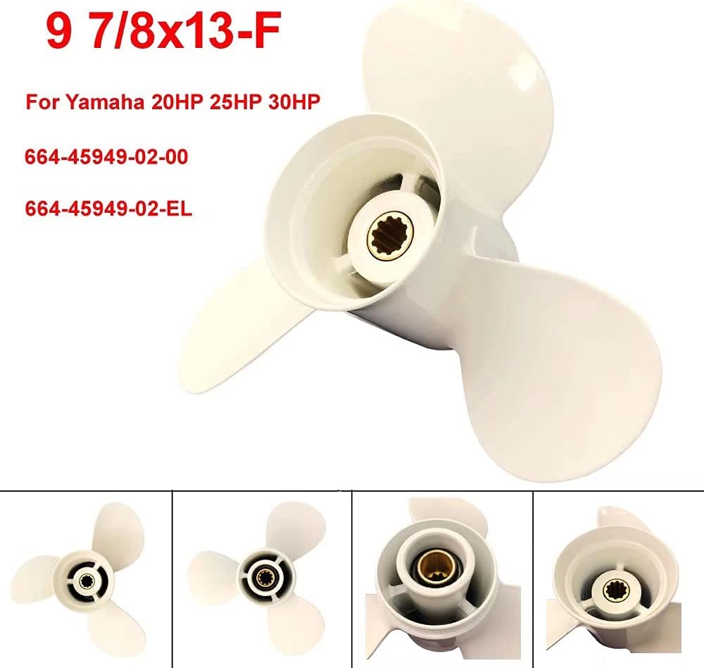 Winibo Boat Propeller for Yamaha Outboard Motor 20hp 25hp 30hp/ Outboard 9 7/8x13 Propeller for Yamaha Engine - ยี่ห้อ Winibo ราคา 1,014 บาท*ส่งฟรี