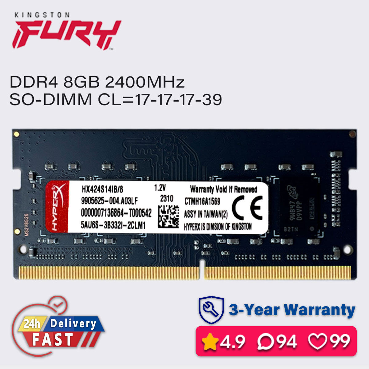 Shop 8gb Ram Ddr4 2400mhz at Better Price Online | Lazada Singapore