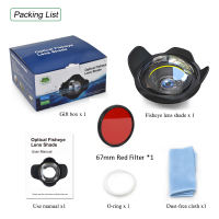 Seafrogs 67mm-02 Waterproof 40m/130Ft 6 Inch Wet Wide Angle Dome Port For 67mm Interface Seafrogs Meikon Camera Housing Underwater Diving Fisheye