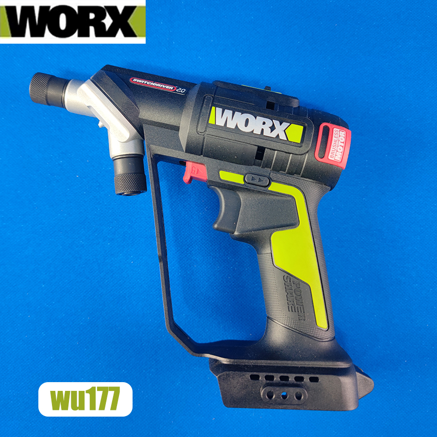 WORX 2.0 WU177 Brushless Cordless Drill/Driver, Replaceable Double Chuck, 50 Nm, 20 V, Without Battery and Charger ราคา 3,333 บาท*ส่งฟรี