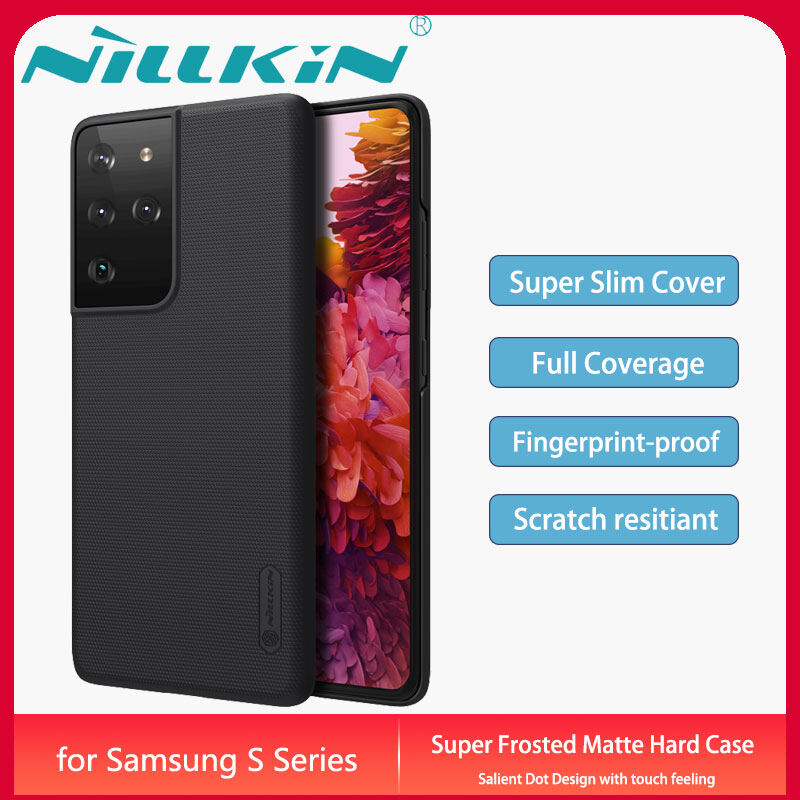 Nillkin Ốp lưng Samsung Galaxy S10 S20 S21 S22 S23 Plus Ultra FE 5G Case Super Frosted Matte Back Cover Slim Hardcase