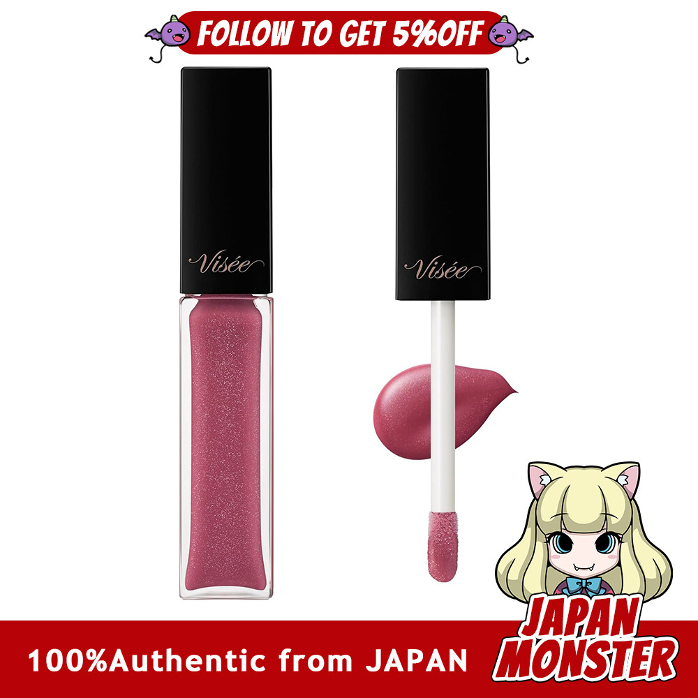 Kose Visee Essence Lip Plumper PK801 Mauve Pink 5.5mL Lip Gloss Plump and volumize Moisturizing Warm feeling Japan