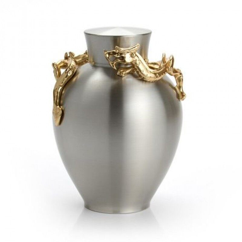 Gambar Royal Selangor Dragon Collection Pewter Airtight Tea   Coffee Caddy (L) with 24K Gold Plating Gift