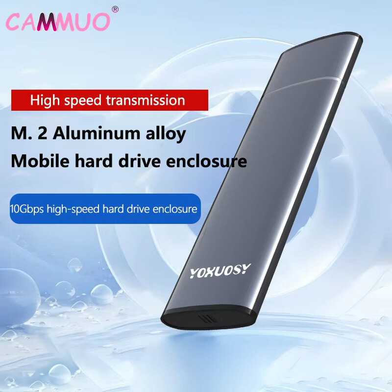 Cammuo NVMe SSD Enclosure 10Gbps PCIe SSD Case Portable Box For M.2 NVMe PCIE NGFF SATA Protocol SSD Disk Box Metal External Adapter ราคา 168 บาท*ส่งฟรี
