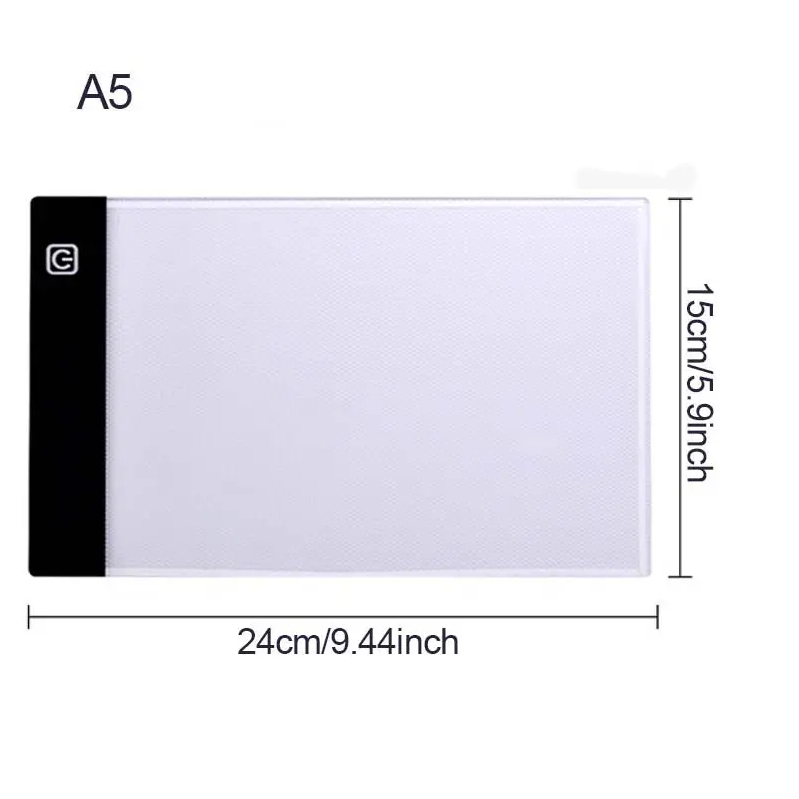 A3/A4/A5 LED Drawing Board Brightness Adjustable Light Pad Tracing Board Animation Drawing Pad Sketching Animation Light Box Electronic Art Graphic Painting Writing Table Educational Toy