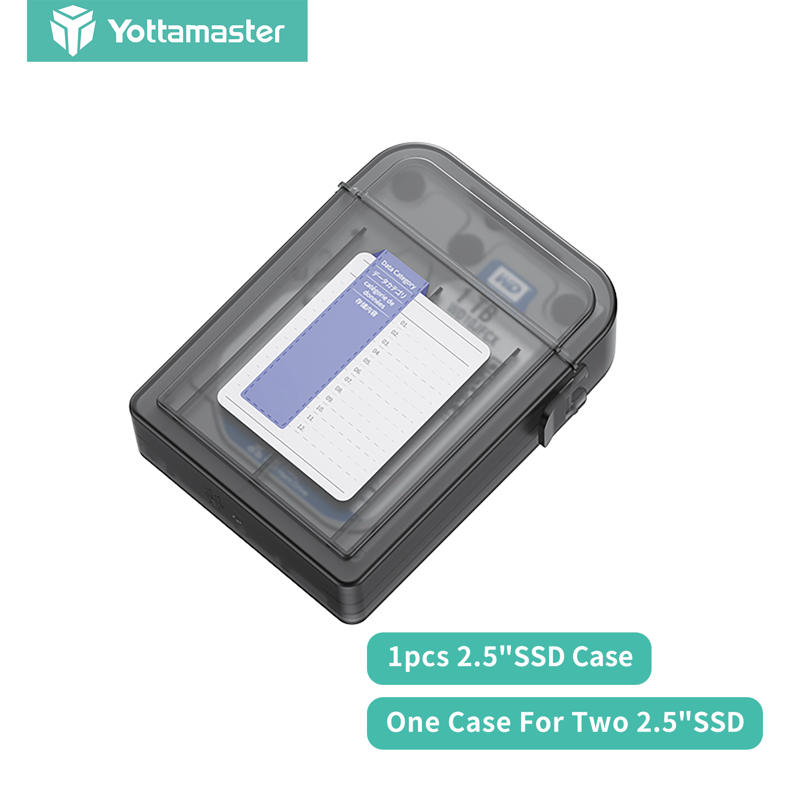 Yottamaster Protection Bag 3.5 / 2.5 inch Hard Disk Bag, Headphones, Charging Cable, Shock Protection, Waterproof, Splashproof ราคา 75 บาท*ส่งฟรี