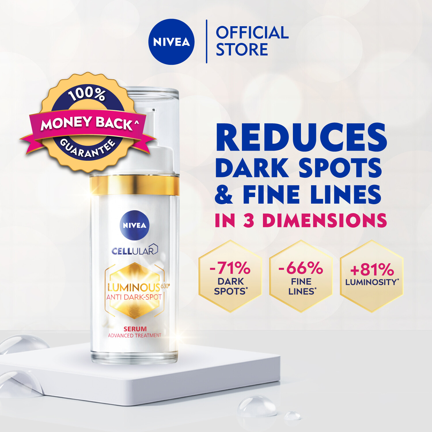 Gambar NIVEA Luminous 630 Anti Dark Spot Gold Serum 30ml   Anti Dark Spot   Dark Spot Remover   Brightening   Whitening