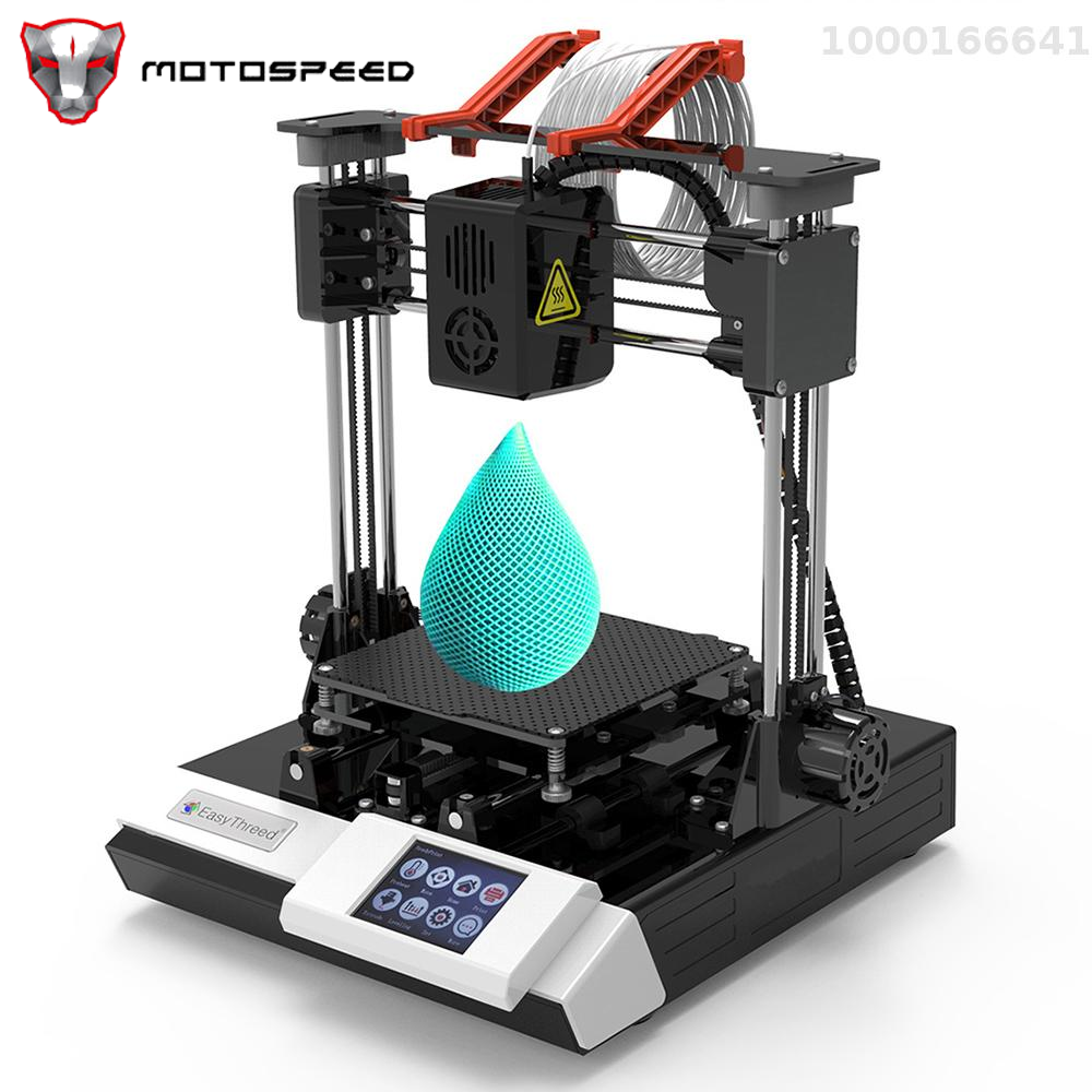 EasyThreed K6 3D Printer FDM Desktop Printing Machine 100x100x100mm/4x4x4inches Print Size Removable Platform with 2.4'' Touchscreen Control Printing with TF Card/USB Connect for Beginners Comes with 10m PLA Sample Filament ราคา 4,868 บาท*ส่งฟรี