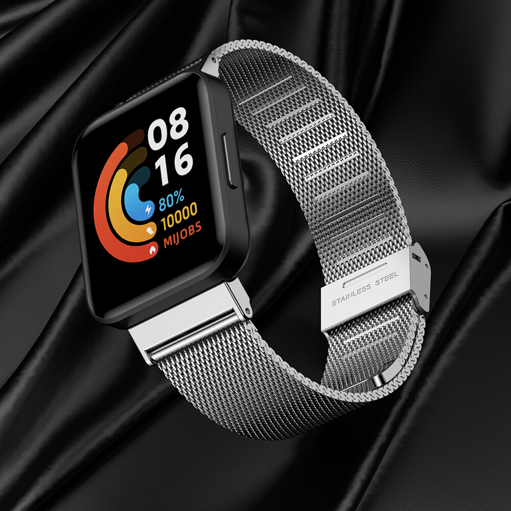 Dây đeo cho xiaomi mi watch lite / redmi watch 2 lite vòng đeo tay thông minh dây đeo thay thế cho mi watch lite dây đeo cổ tay thể thao dây đeo đồng hồ bằng thép không gỉ