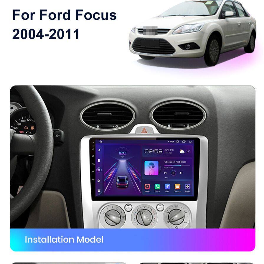 9" Android 10 Carplay Car Head Unit Stereo Radio for Ford Focus 2 2004-2011 4+64G Multimedia Player Navigation Wifi+SIM Network Carplay Android Auto ราคา 2,653 บาท*ส่งฟรี
