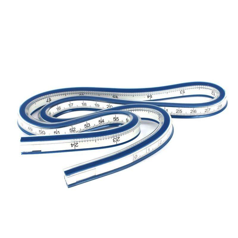 Carpenter Schneider Soft Plastic 60 Cm 24 Zoll Flexible Curve Ruler Blue White Lazada Singapore