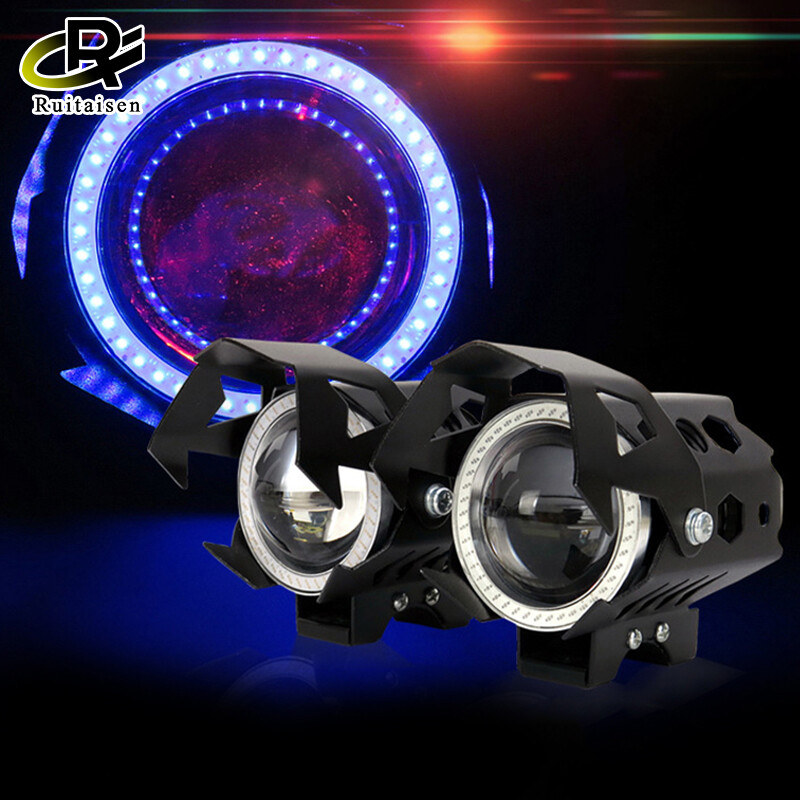 Đèn pha xe máy, đèn led chiếu điểm u9 moto phụ trợ ánh sáng drl đèn xe máy đèn sương mù, phổ thông 12v cho xe ô tô