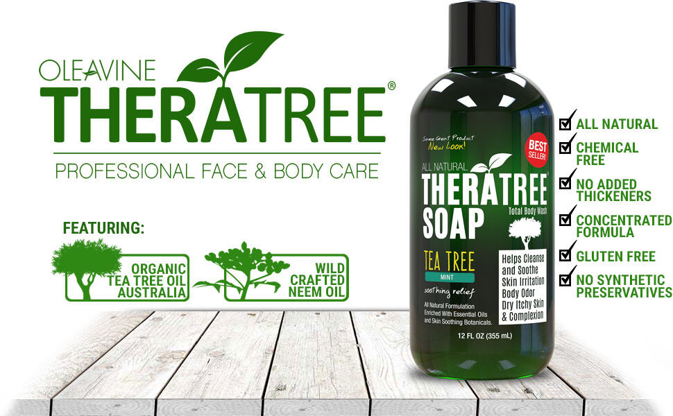 TheraTree Tea Tree Oil Body Wash Helps Fight Skin Irritation and Restore a Healthy Complexion