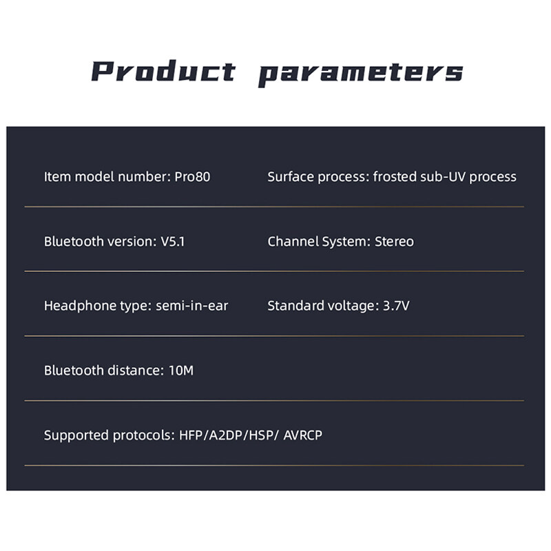 Écouteurs stéréo sans fil HI-FI Bluetooth 5.1 Affichage de puissance LED TWS Écouteurs Appel clair IPX4 Écouteurs étanches avec microphone intra-auriculaire confortables_voghion.com