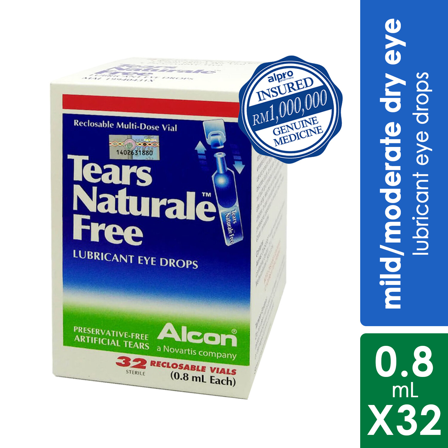 Alpro Pharmacy Alcon Tears Naturale Free Lubricant Eye Drops 32 Box Exp Date 01 2022 Lazada