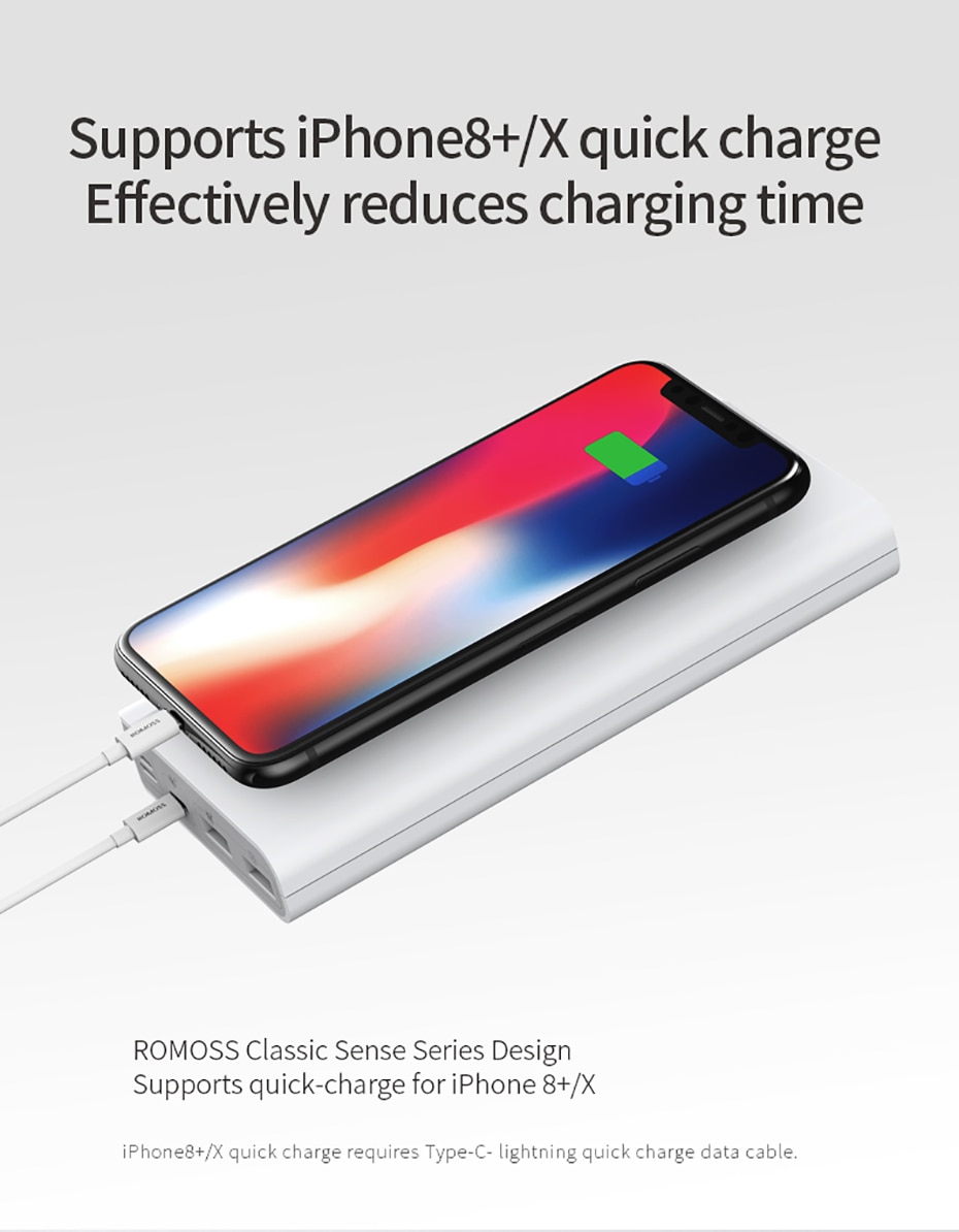ROMOSS Sense 6+ Power Bank 20000mAh With PD 3.0 Two Way Fast Charging 15 d048865b2f98ae29703bd8fb8b1808da