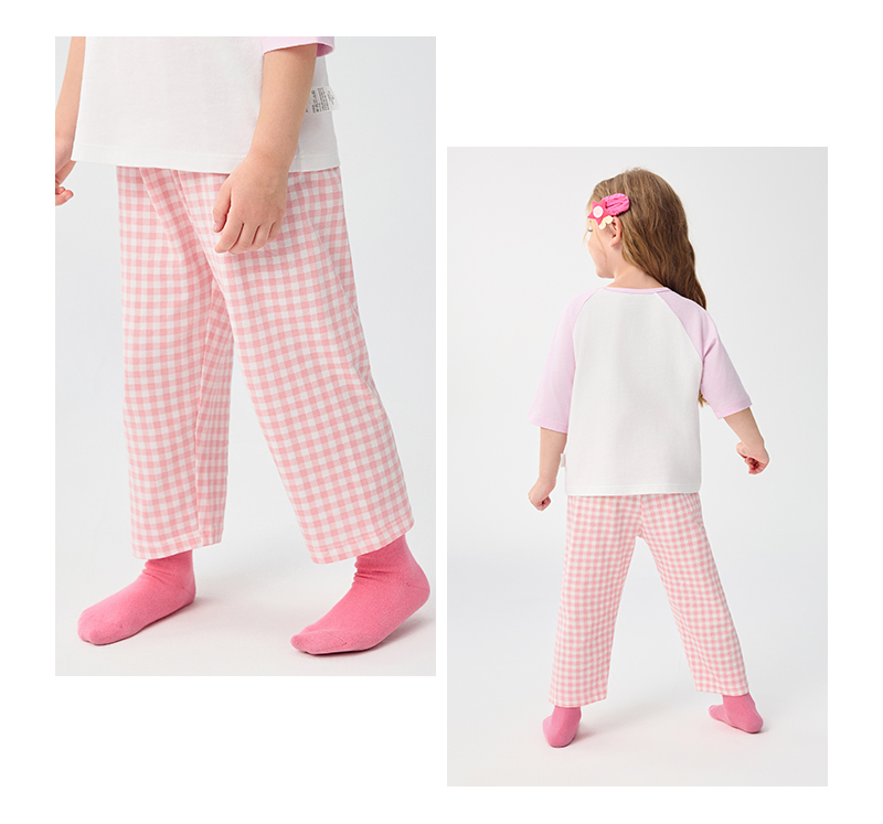 balabala Children Sleep Pants Summer Anti-Mosquito Pants Children Home Pants Bos Girl For Big Kids Soft Stretchy Comfortable · v4