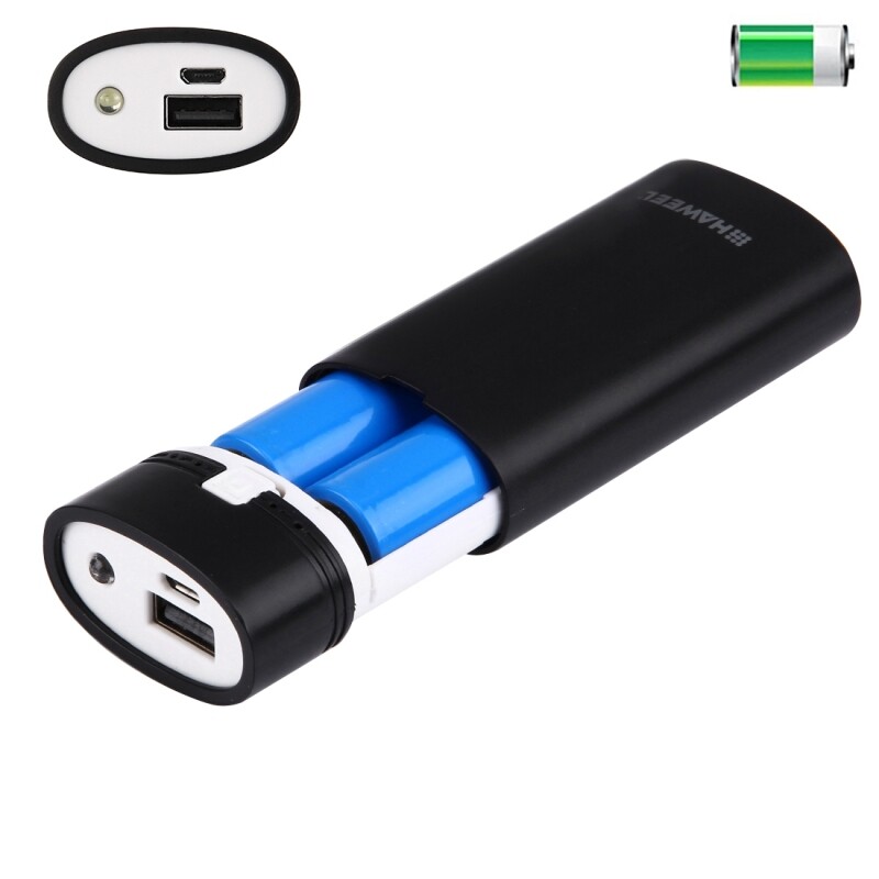 HAWEEL 2Pcs/4Pcs 18650 Battery USB Outputs LED Power Bank Box DIY Case Cover Kit DIY Power Bank 18650 Battery Case Power Bank Battery Storage Box Powerbank Box Charger Shell Case - 5