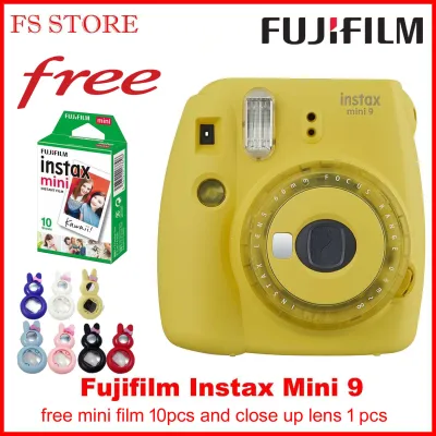 ORIGINAL Fujifilm Instax Mini 9 Instant Film Camera FREE FILM 10PCS & CLOSE UP LENS (2)