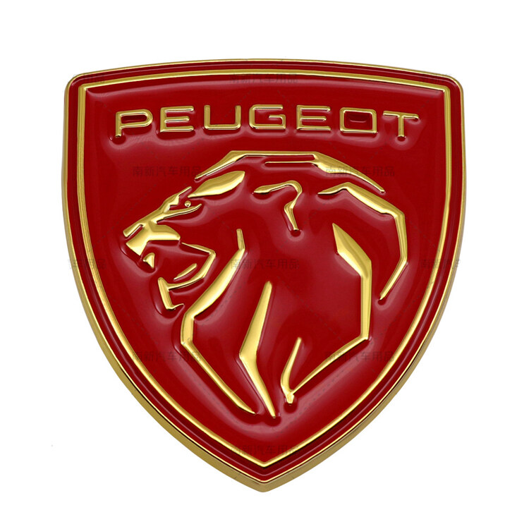 Sửa đổi logo Peugeot xe biểu tượng kim loại Peugeot Khiên Sư tử Huy hiệu logo thân xe TRIM Stickers 