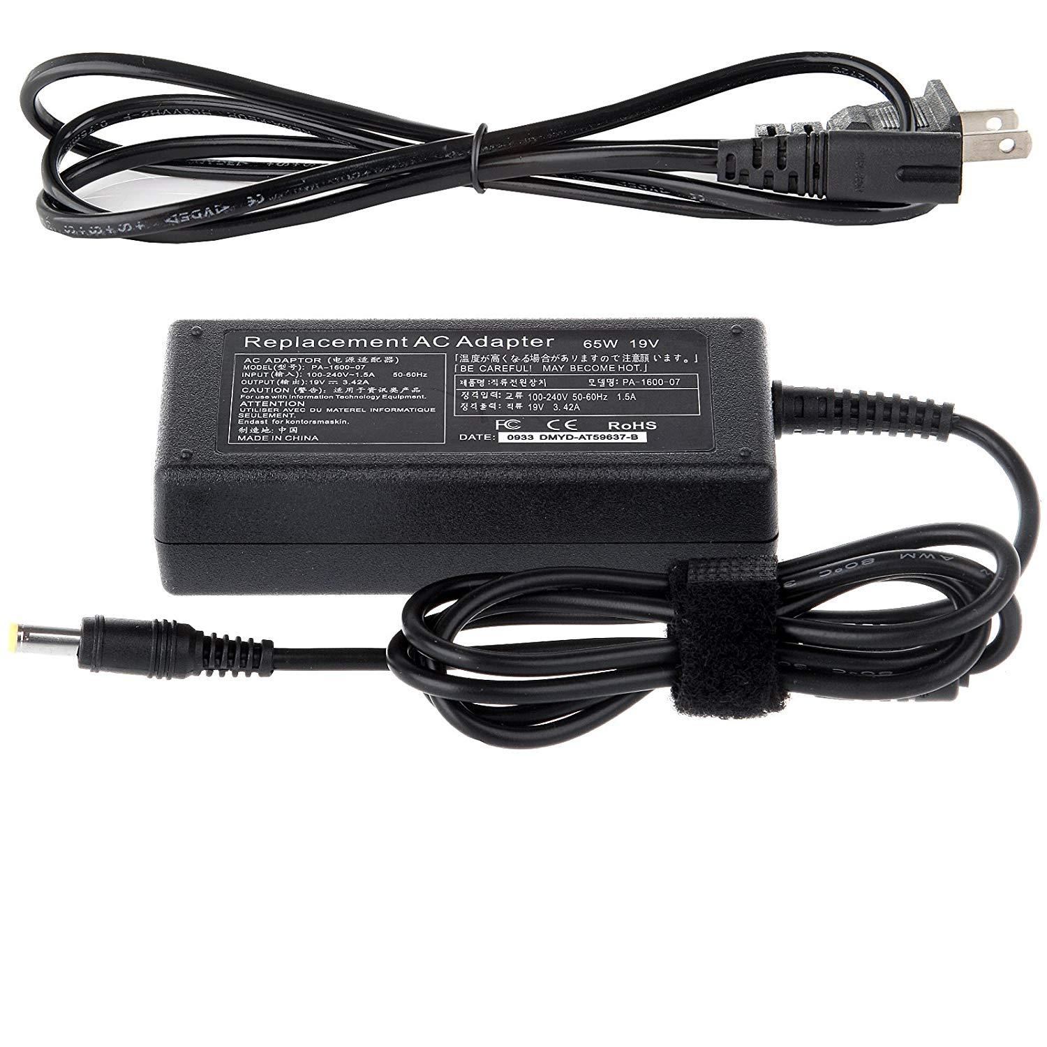 AbleGrid AC Adapter For Acer Aspire Laptops – P5WE6 PEW71 PEW76 Power Supply Cord