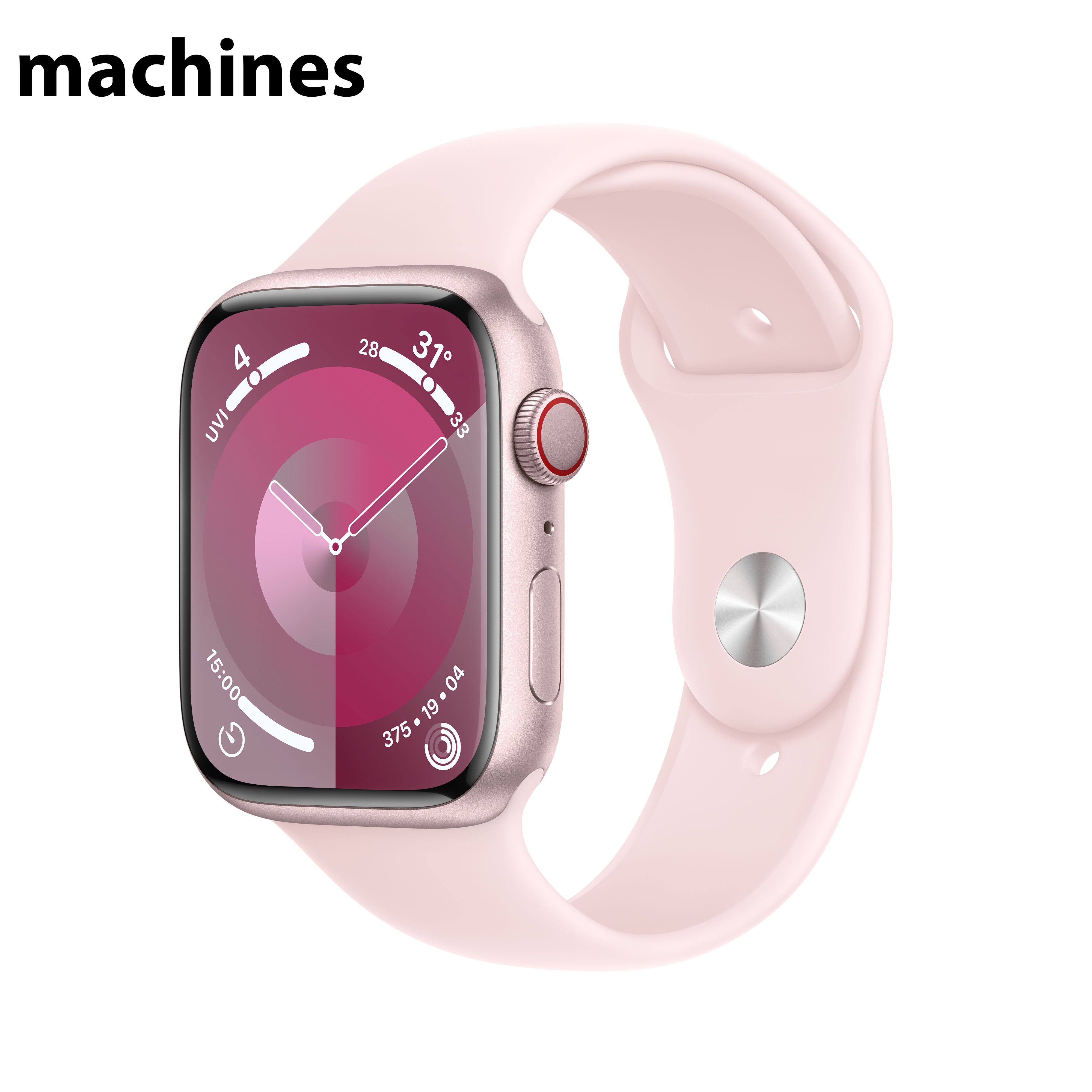 Apple Watch Series 9 (GPS + Cellular) 45mm Aluminium Case with Sport Band