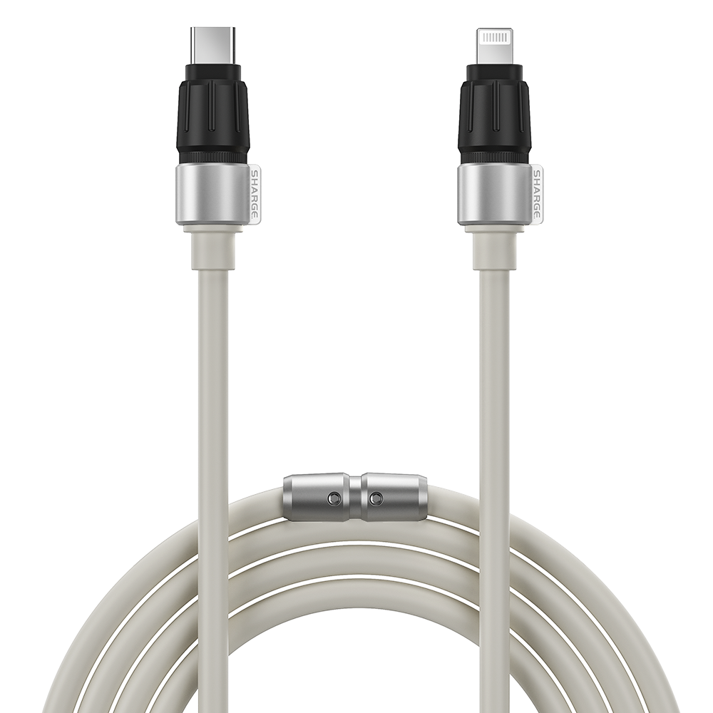 Shargeek/sharge USB C để cáp Lightning (3.9ft), chứng chỉ MFI Phantom Cáp Lightning Cáp sạc nhanh cho MacBook Pro