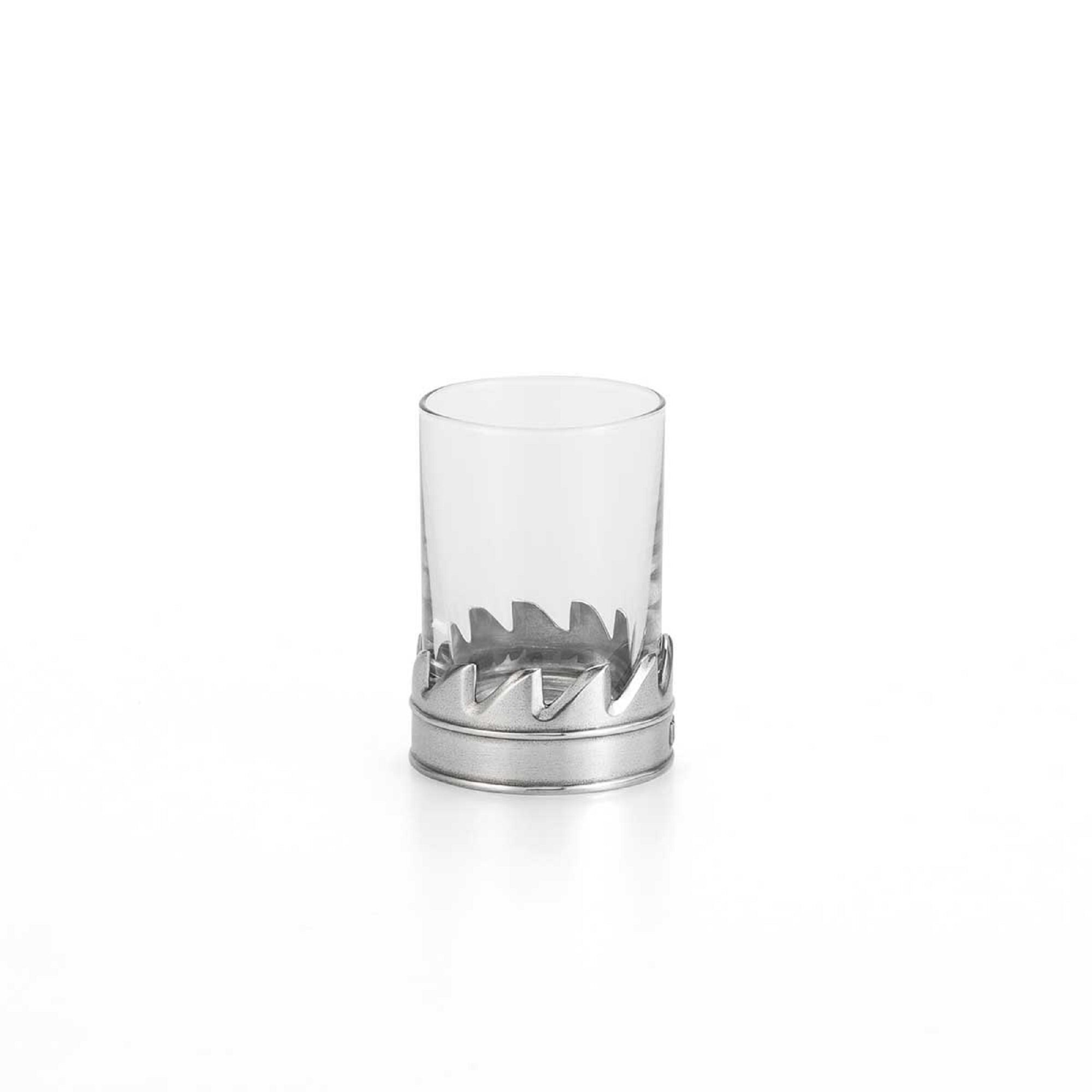 Gambar Royal Selangor Toolbar Collection Pewter Designer Drinking Glasses   Shot Glass   Tumbler   Highball Glass with Pewter Base for Whiskey, Cocktails