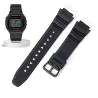 Zhangeer Dây đeo đồng hồ bằng Silicone 18mm cho CASIO w218h/AE-1200/1100/SGW-300/400/MRW-200 ban nhạc Nhựa Vòng đeo tay cao su thể thao lặn dây đeo cổ tay