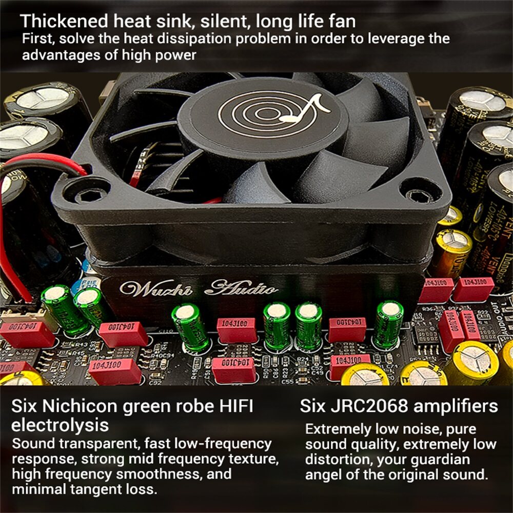 ZK-AS21P sốt công suất cao 2.1 kênh bảng khuếch đại Bluetooth 300W