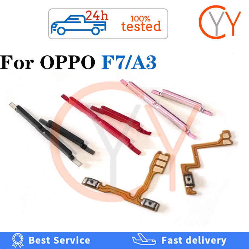 Nút âm lượng công tắc điện nút nguồn cáp dẻo cho OPPO F7 A3 cáp phụ tùng thay thế