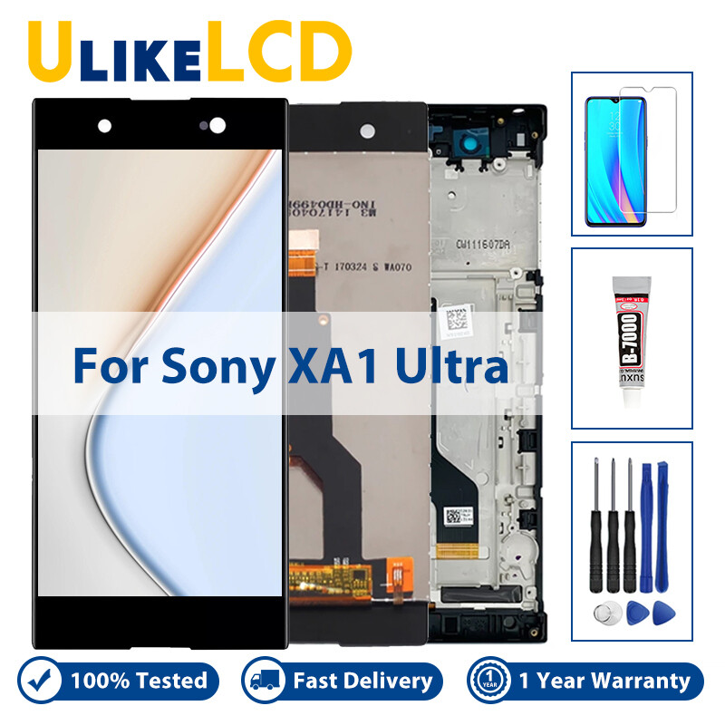 Màn hình lcd 6.0 inch cho sony xperia xa1 ultra c7 g3226 g3221 g3212 màn hình cảm ứng chất lượng cao linh kiện thay thế sửa chữa điện thoại + dụng cụ miễn phí