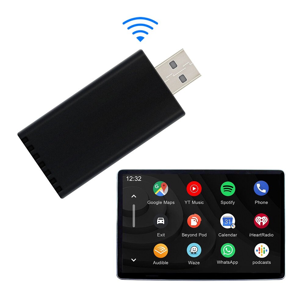 1.3Wireless CarPlay android auto dongle for Android head Unit, wireless CarPlay & Android auto 2 in 1