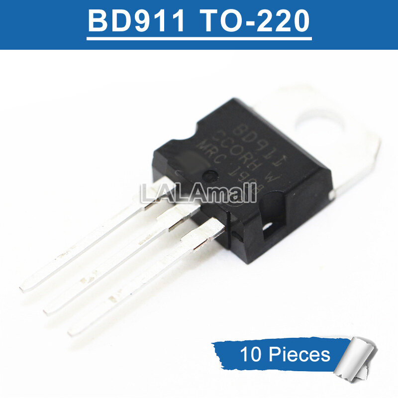 10 chiếc bóng bán dẫn điện bd911 to-220 bd 911 to220 15a/100v darlington chính hãng mới
