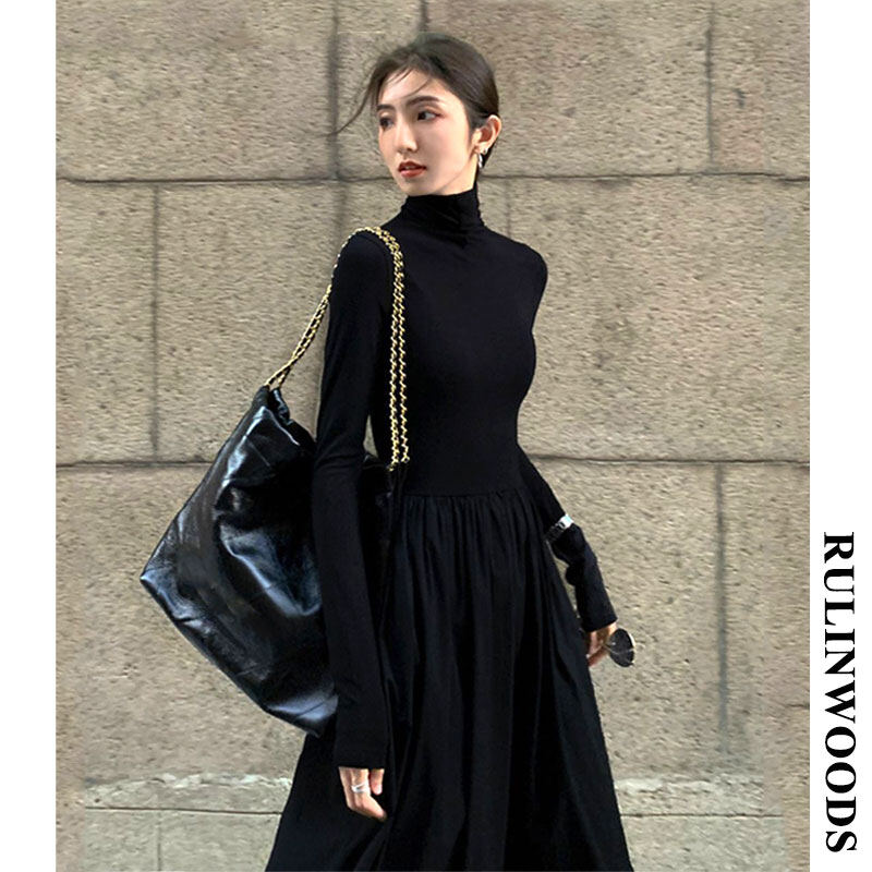 Chicchic tay áo dài nữ đầm maxi váy chữ a thời trang