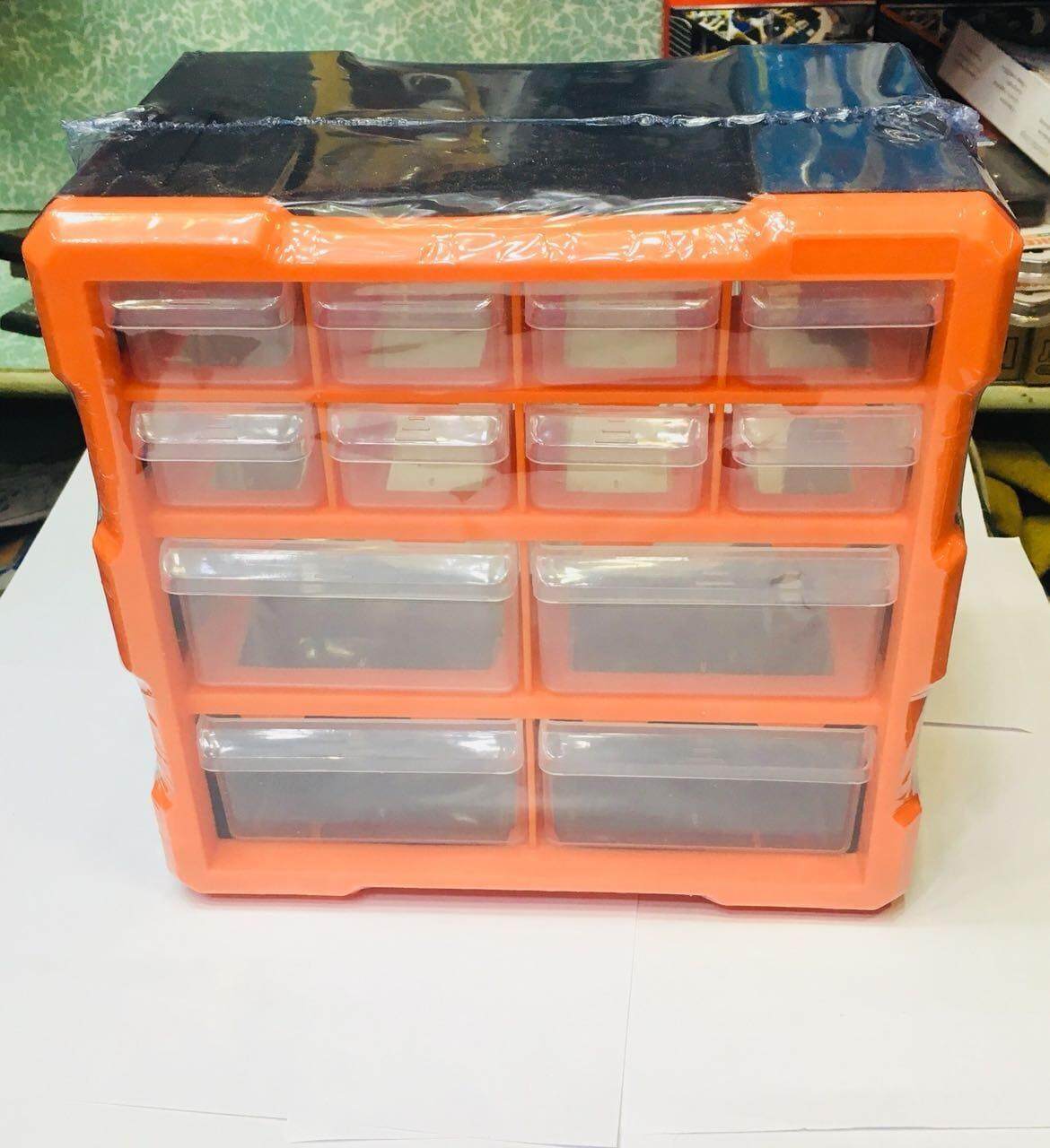 Multi Purpose Plastic 60 Drawer Storage Box With Cap Transparent