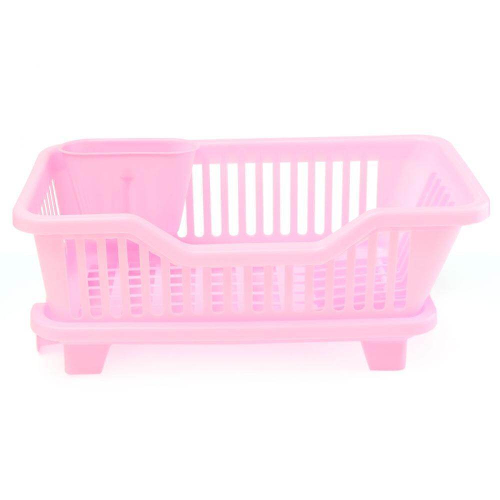 4 Color Kitchen Dish Drainer Drying Rack Washing Holder Basket