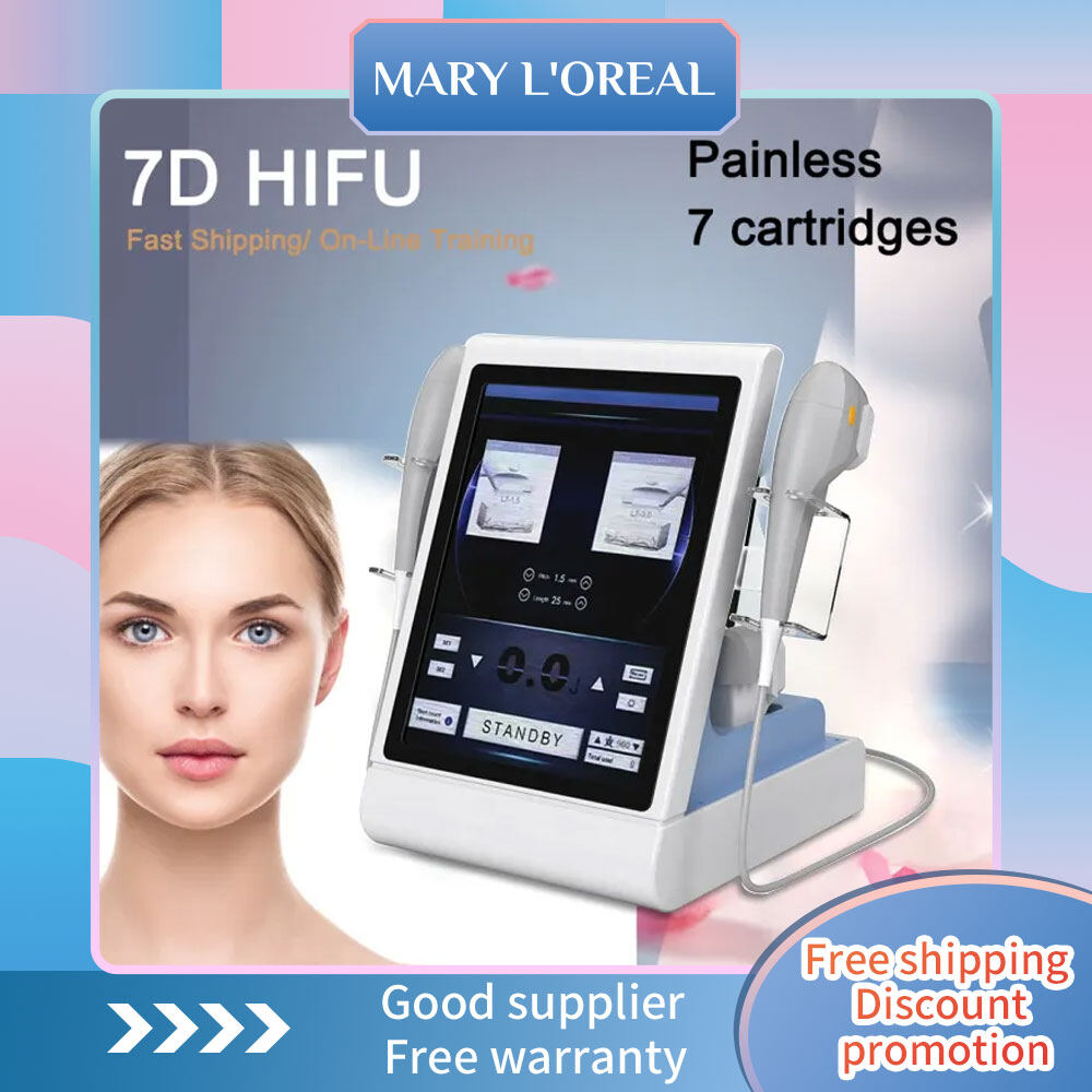 7D HIFU máy thiết kế di động cho săn chắc da xóa nếp nhăn siêu âm HIFU cường độ cao tập trung siêu âm