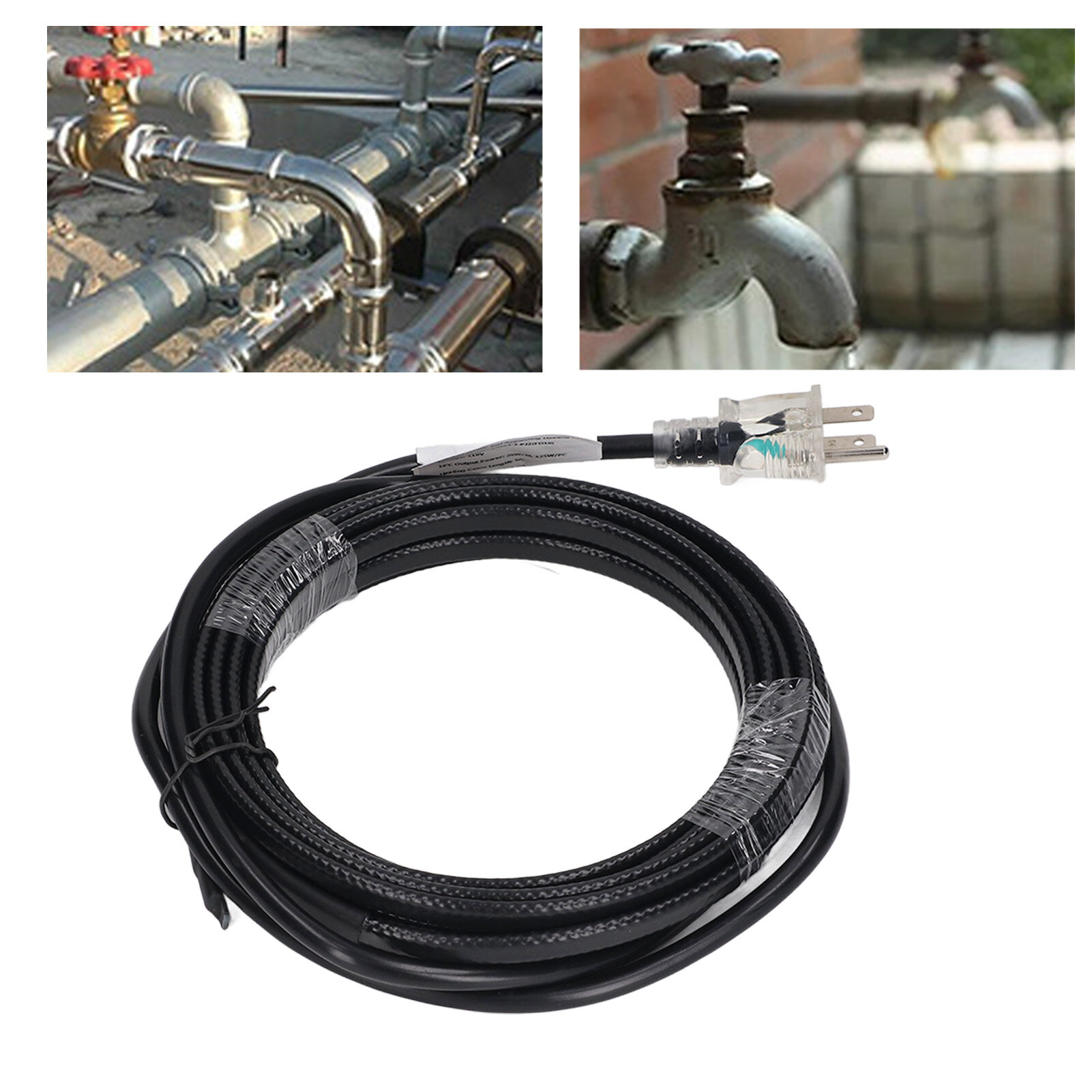 Pipe Heat Tape, Fast Warming Anti Freezing Plug and Play Safe Practical US  Standard 110V Water Pipe Heating Cable for Garden | Lazada