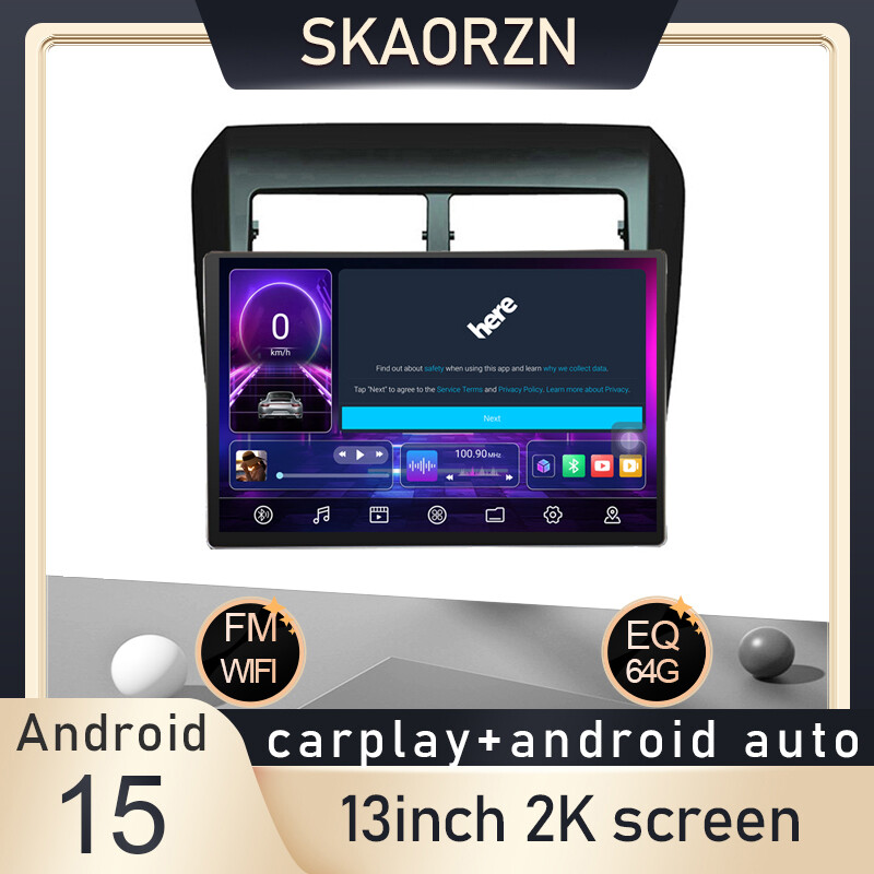 Skaorzn 13inch 6+64GB for toyota wigo 2012-2016 android15 2k qled 2000x1200p support 360camera 2din car android headunit stereo fm bluetooth carplay android auto steering control rear view t133 ราคา 6,054 บาท*ส่งฟรี